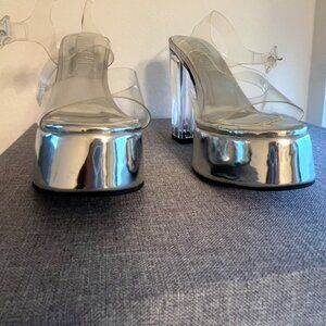 Poster Girl Clear Platform Heels